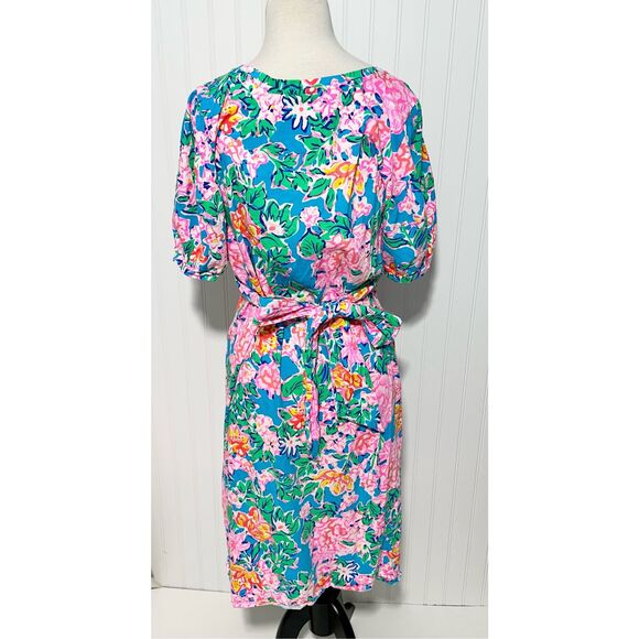Lilly Pulitzer Women's Rose To The Occasion Isolde Dress Multicolor XL - Picture 8 of 14